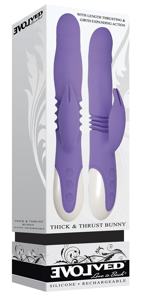 Evolved Novelties Thick and Thrust Bunny Rabbit Style Vibrator at $109.99