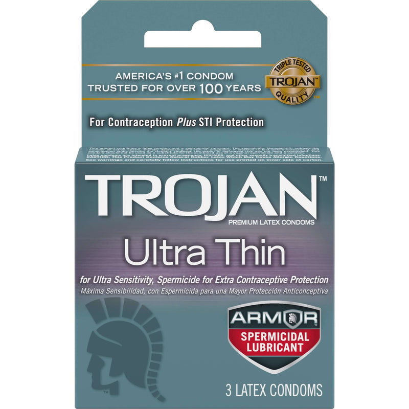 TROJAN ULTRA THIN ARMOR 3PK SPERMICIDAL-0