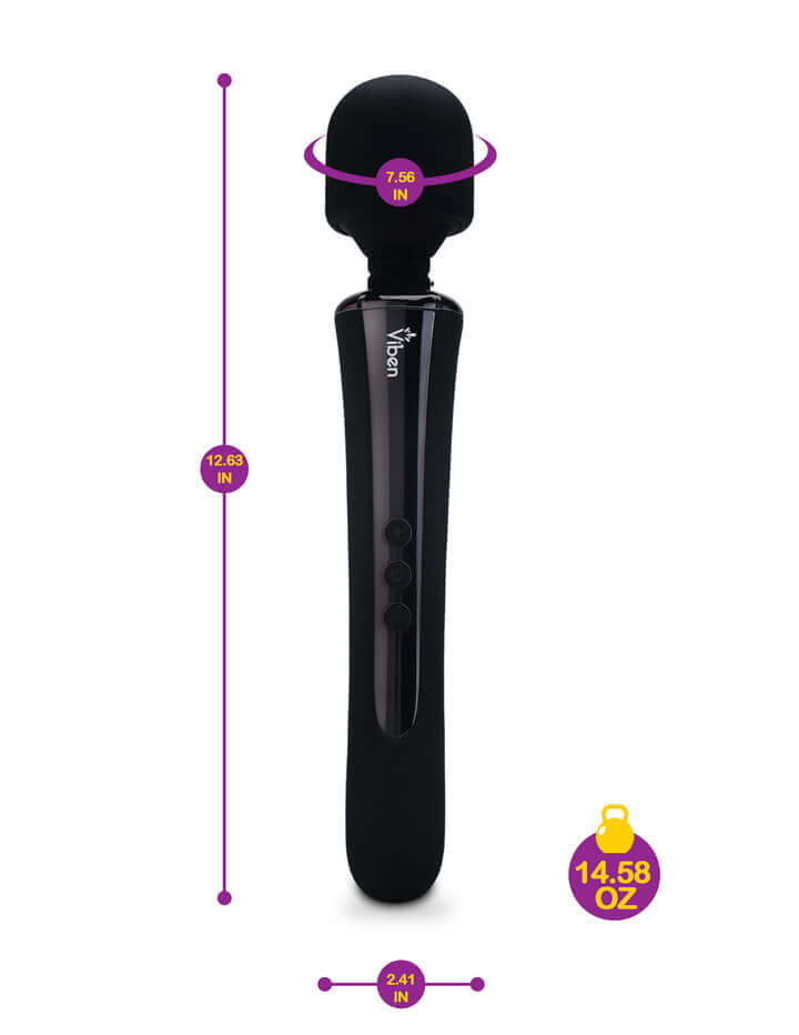 Viben Viben Obsession Intense Wand Large Massager Black at $69.99