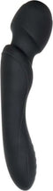 Wanderlust Double-Ended Silicone Body Massager in black with dual motors for varied function combinations.