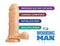 Cloud 9 Novelties Cloud 9 Working Man 9 inches Light Skin Tone Beige Dildo with Balls Your Tattoo Artist at $34.99