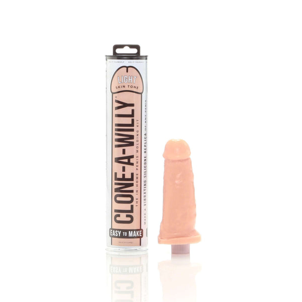 Empire Labs Clone-A-Willy Light Skin Tone Vibrating Silicone Dildo Kit at $49.99