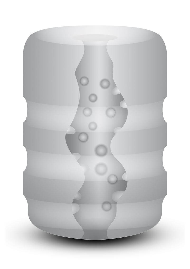 Zolo The Girlfriend Pocket Stroker in flexible TPE with realistic channel design for enhanced oral play.